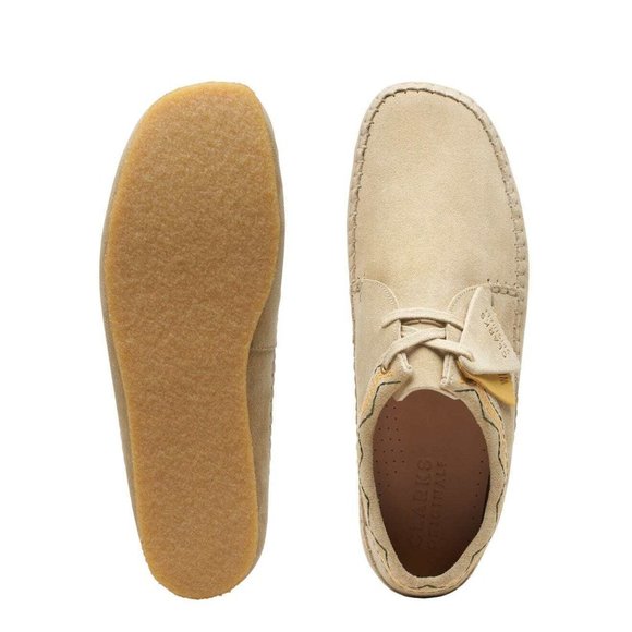 Clarks Taupe Weaver Oxfords